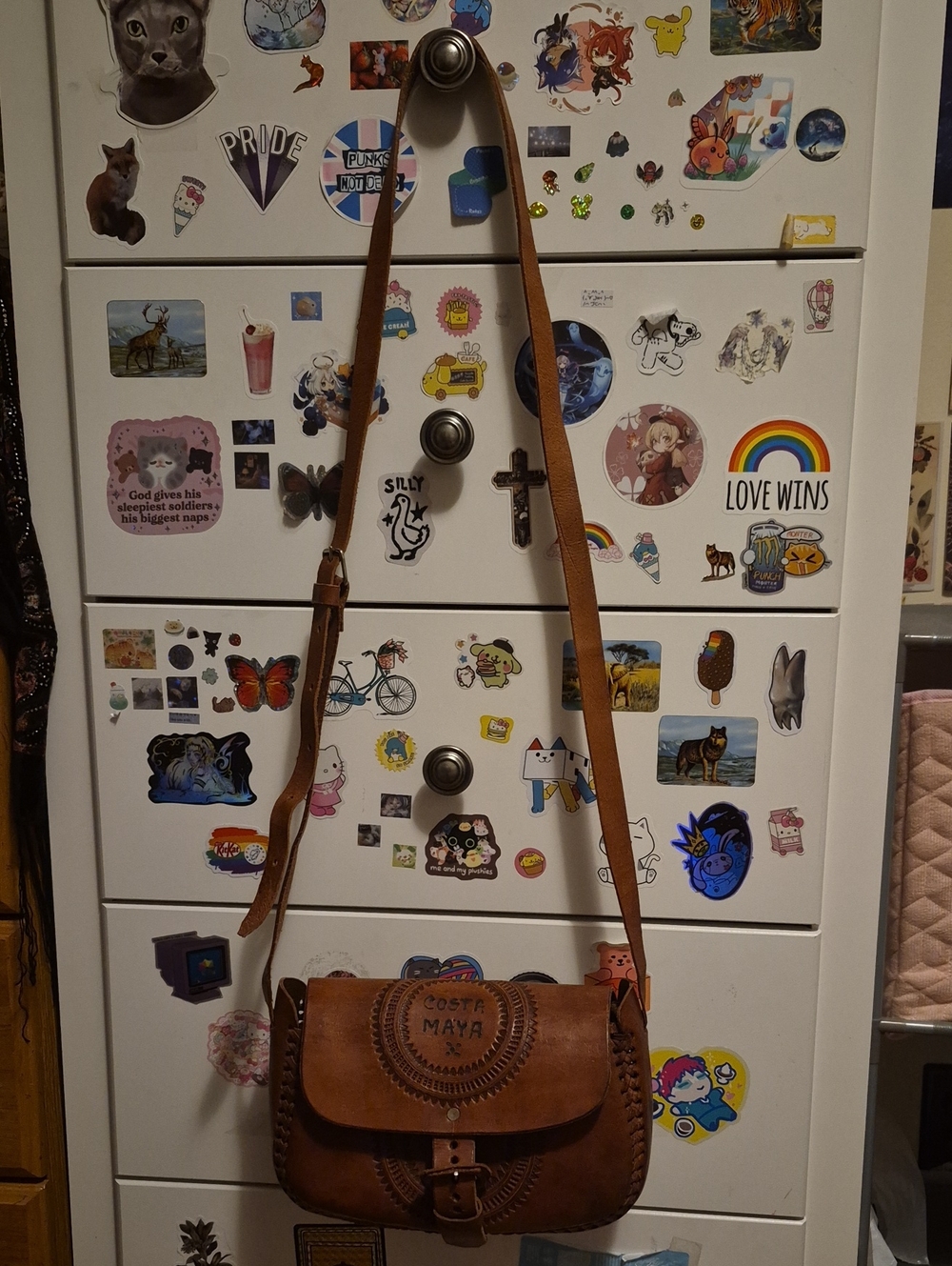Costa Maya Small Leather Cross Body Bag